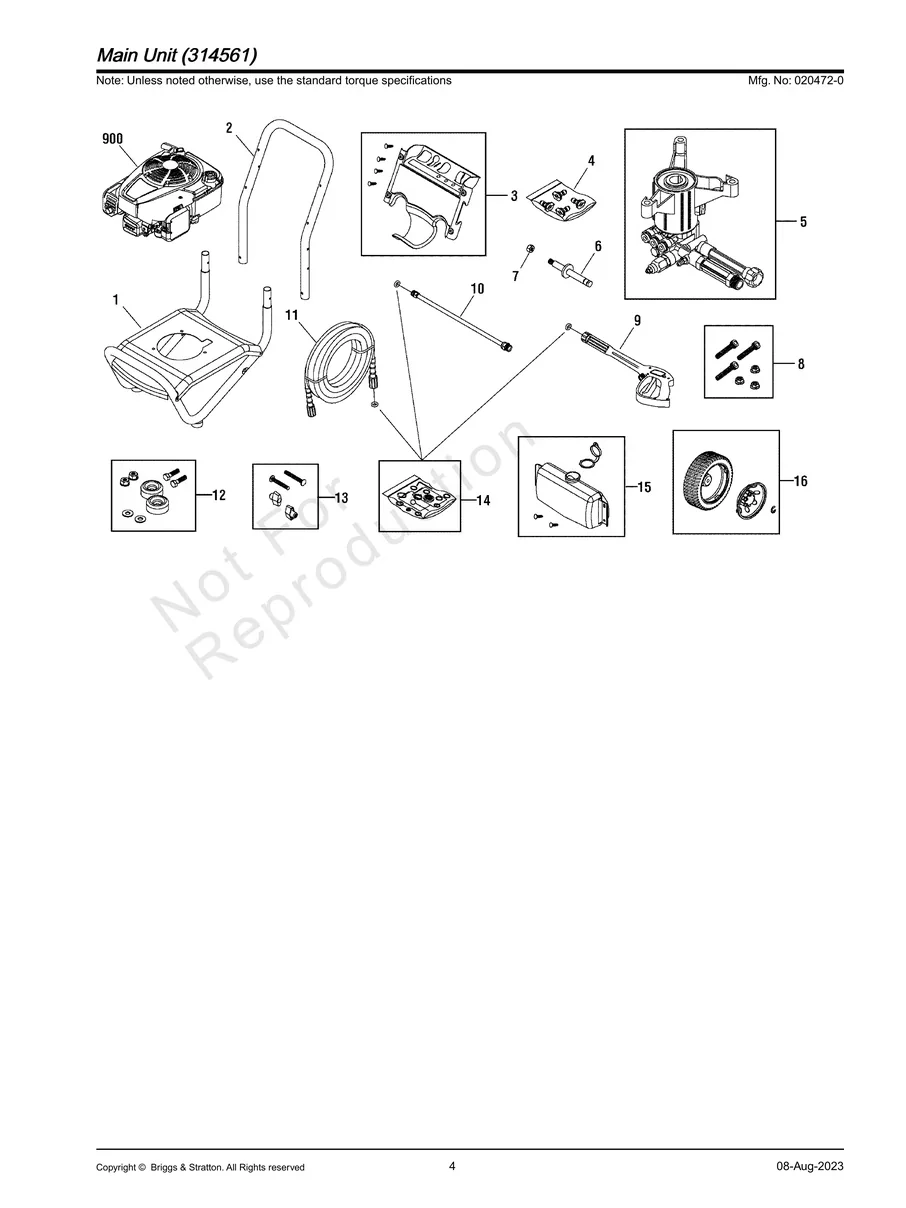 BRIGGS AND STRATTON, 020472-0, IPL.4